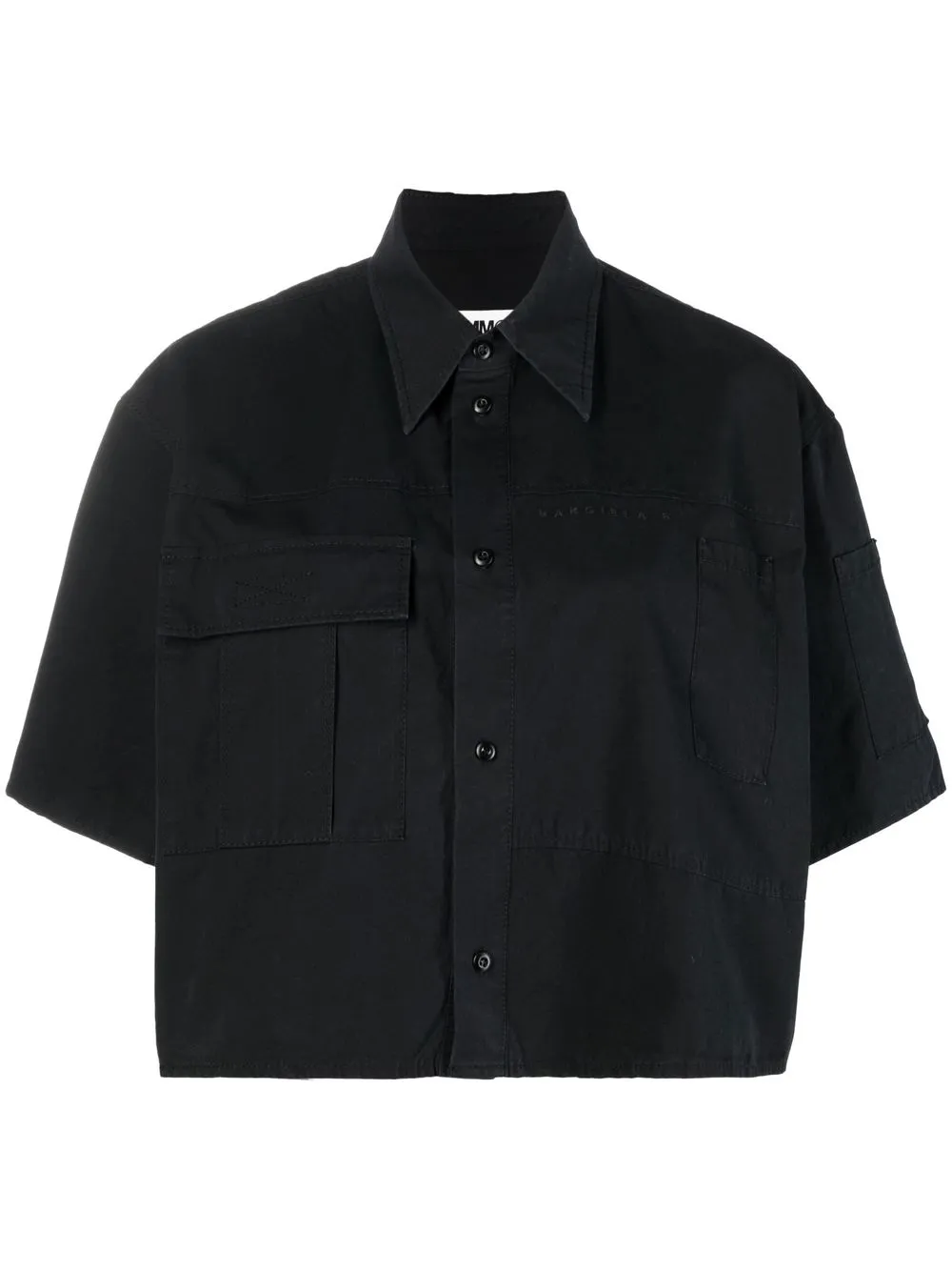 

MM6 Maison Margiela camisa con botones - Negro