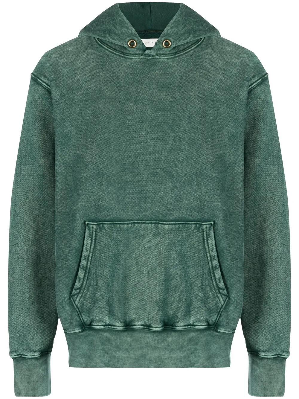 

Les Tien hoodie con efecto lavado - Verde