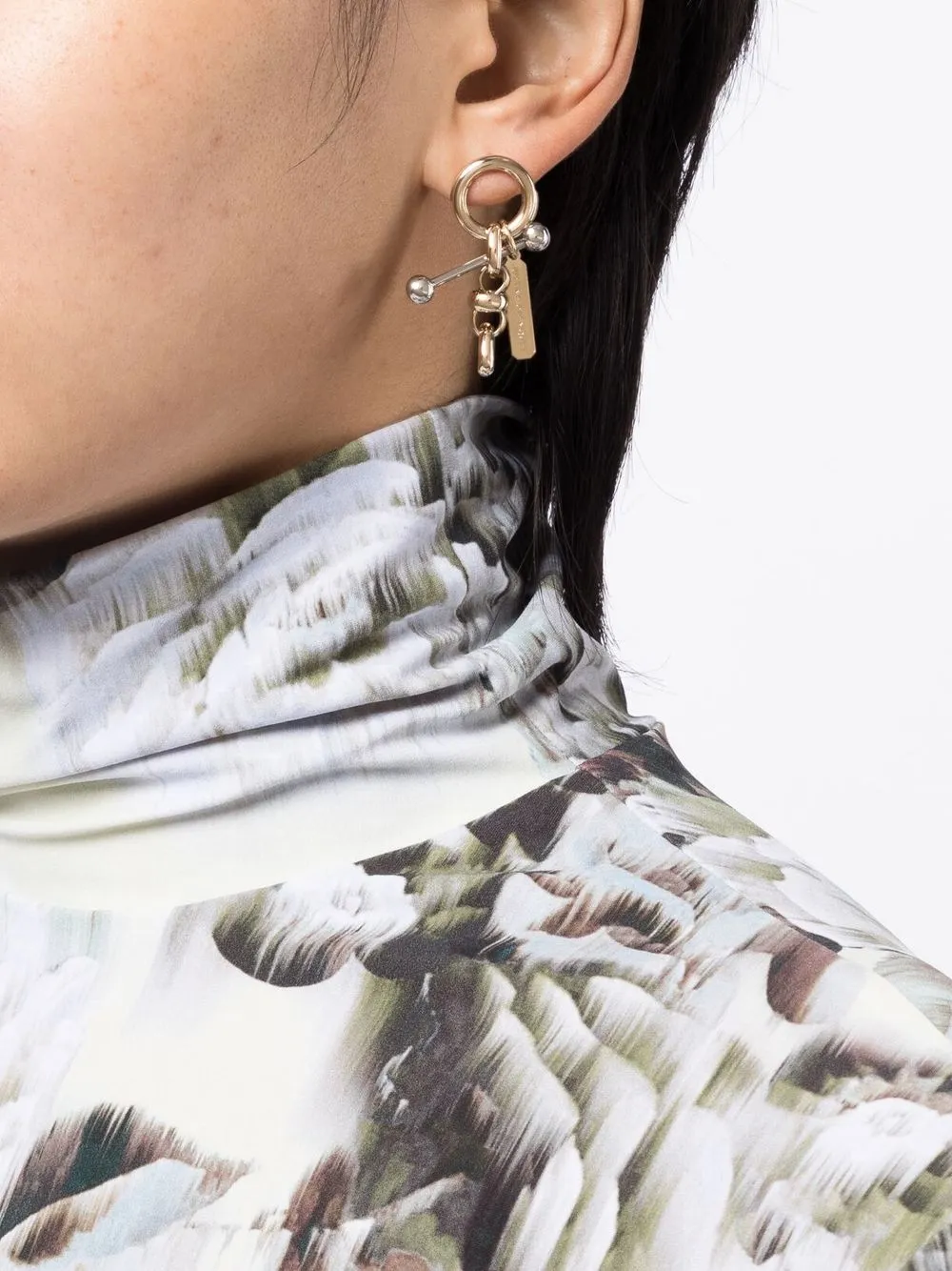 Justine Clenquet Stella Chain link Earrings In ModeSens Justine clenquet stella chain link earrings in modesens
