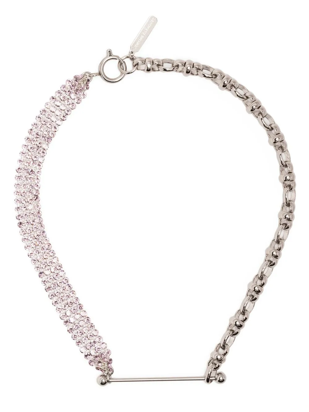

Justine Clenquet Kat crystal-embellished necklace - Silver
