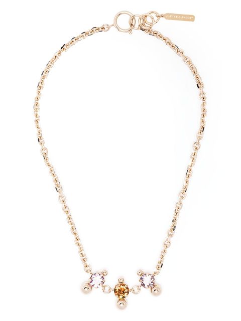Justine Clenquet Chris triple pendant necklace