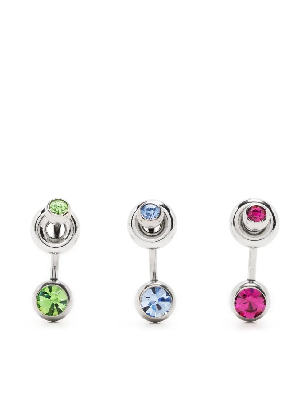 

Justine Clenquet set of three earrings - Silver