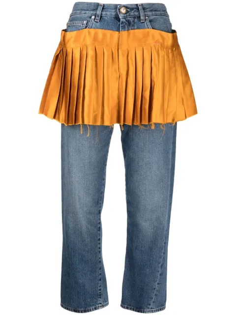 Duran Lantink reconstructed cropped jeans