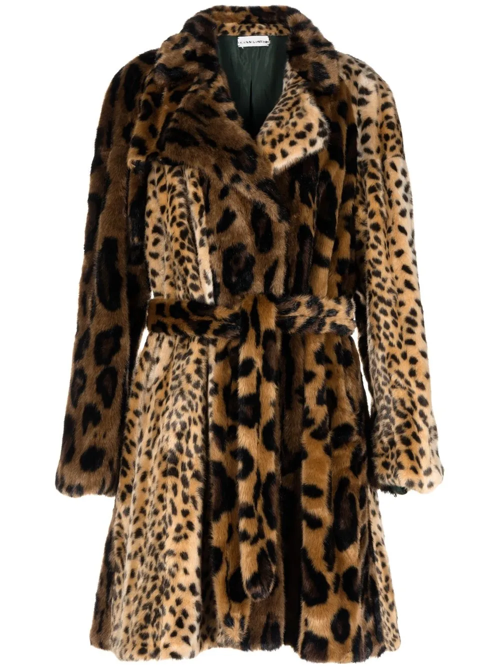 

Duran Lantink patchwork faux-fur coat - Brown