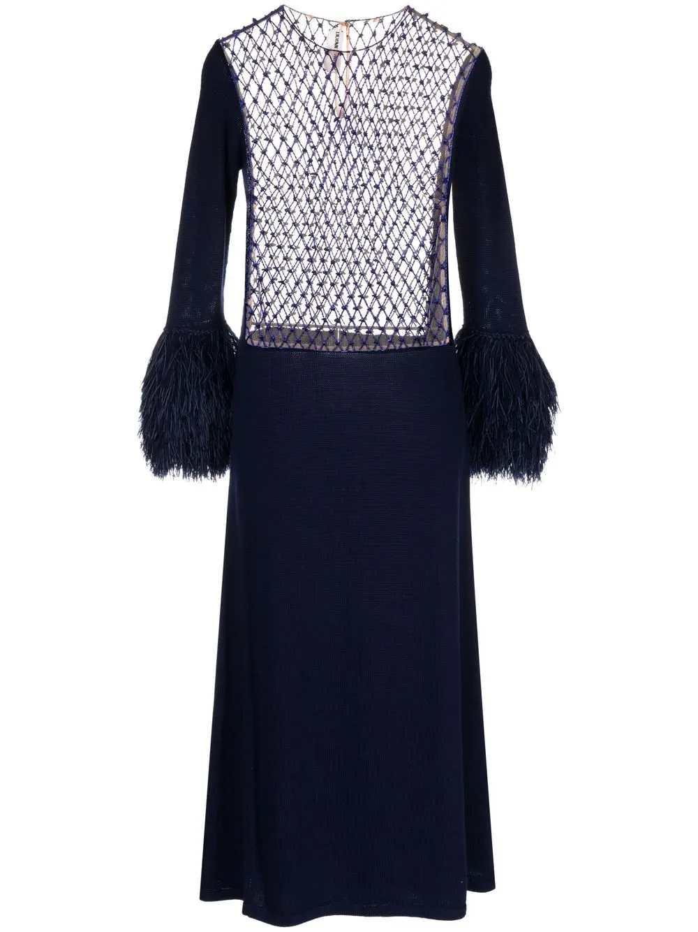 

Duran Lantink reconstructed wool dress - Blue