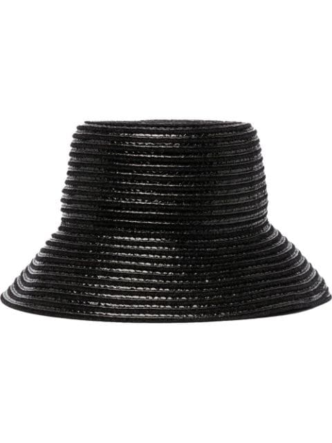 Gigi Burris Millinery stripe-panelled bucket hat