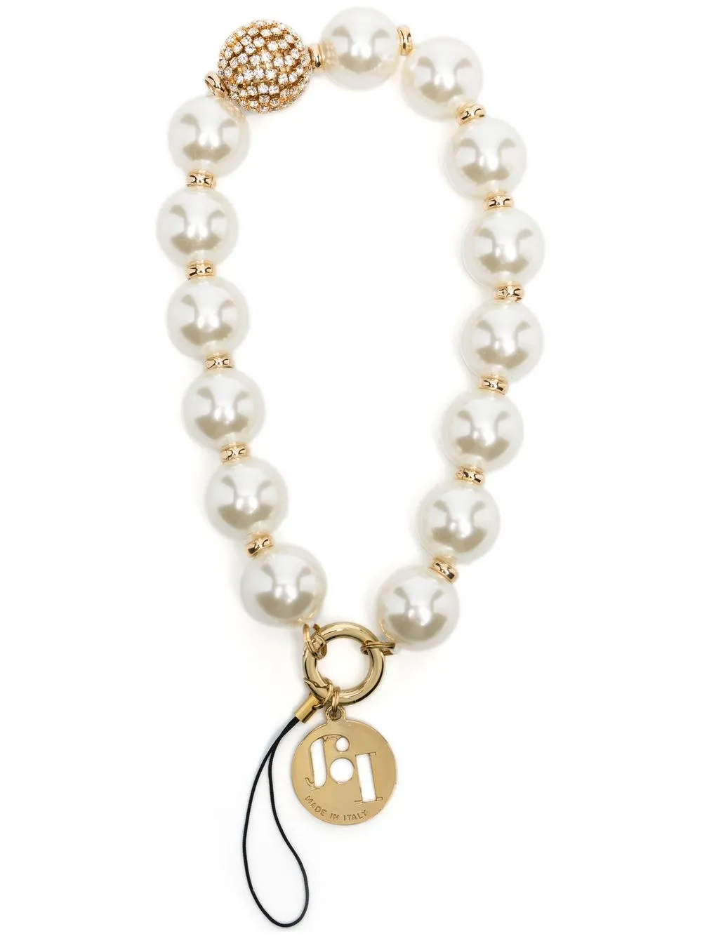 

Rosantica faux-pearl phone charm - White