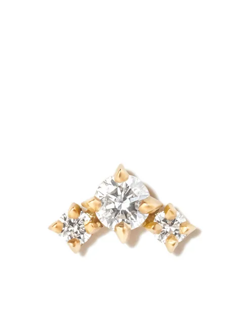 Lizzie Mandler Fine Jewelry 18kt yellow gold Eclat diamond stud earring