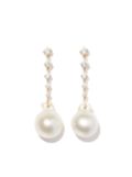 Lizzie Mandler Fine Jewelry 18kt yellow gold Éclat pearl and diamond earring