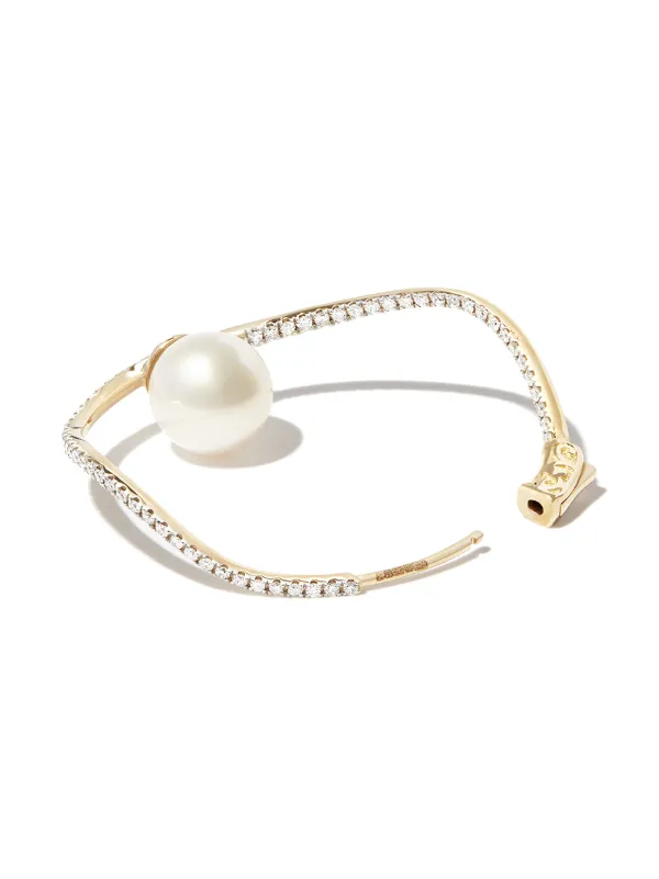 MATEO♦14Kダイヤモンド＆パール ピアス Mateo ダイヤモンド＆パール ピアス 14Kイエローゴールド 通販