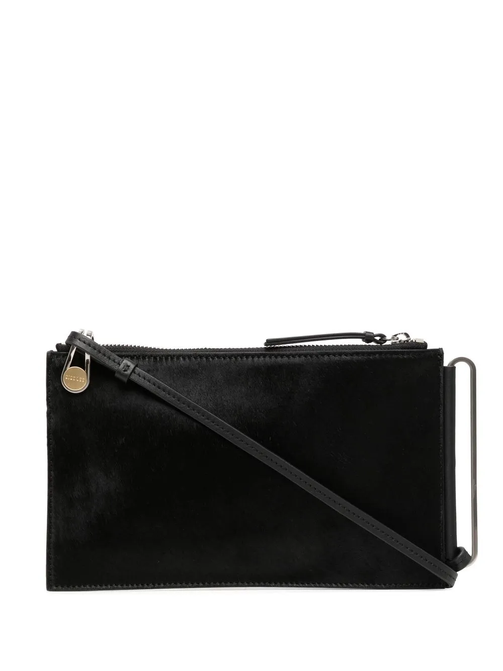 

Dion Lee Binary Link calf hair pouch - Black