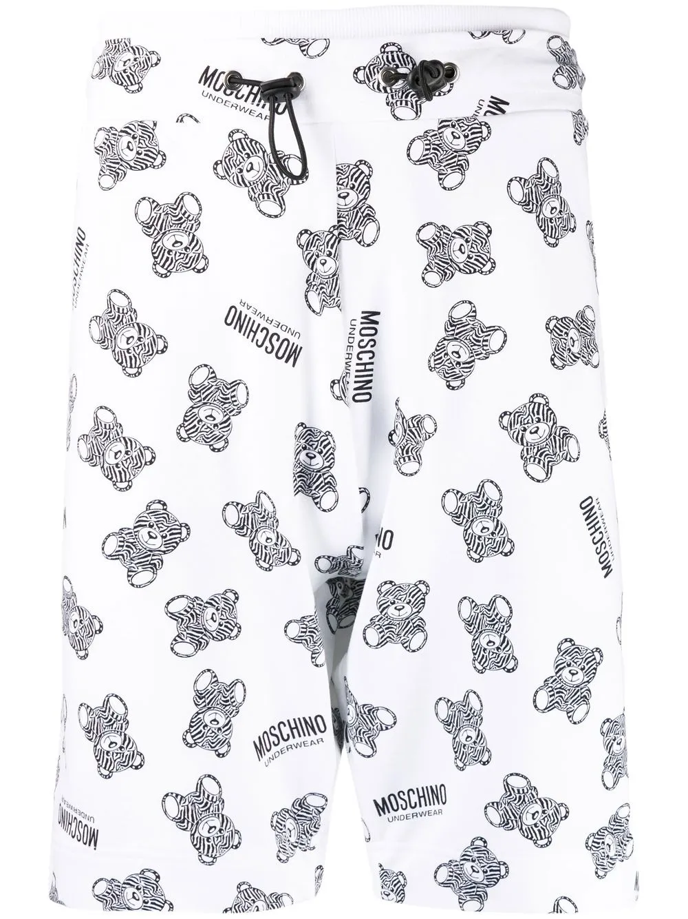 

Moschino shorts con logo estampado - Blanco