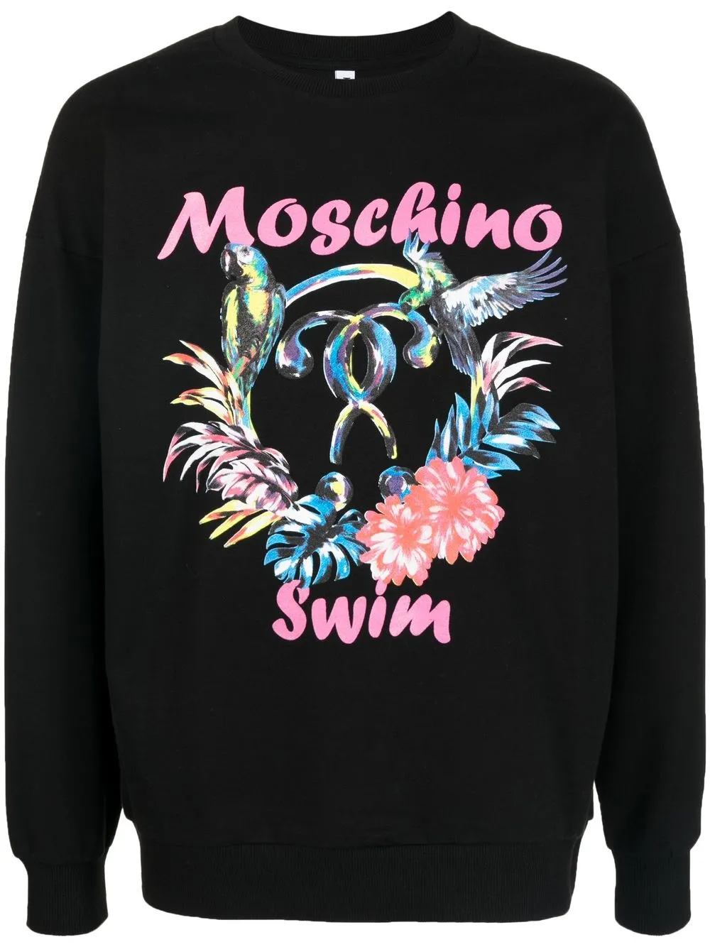 

Moschino sudadera con logo estampado - Negro