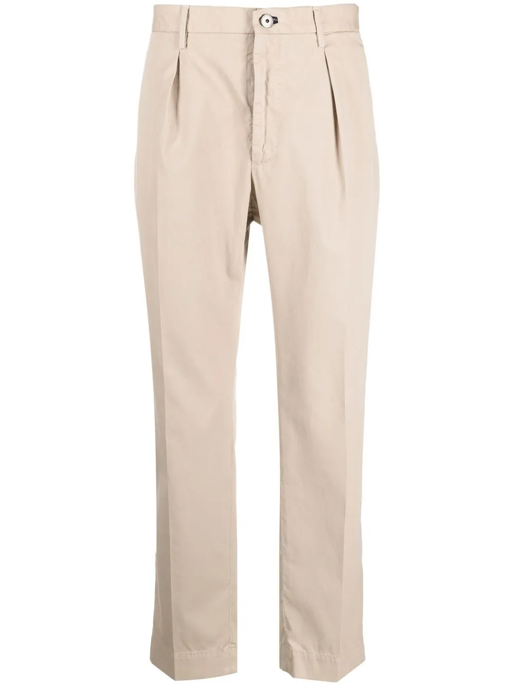 

Incotex pleat-detail straight-leg trousers - Neutrals