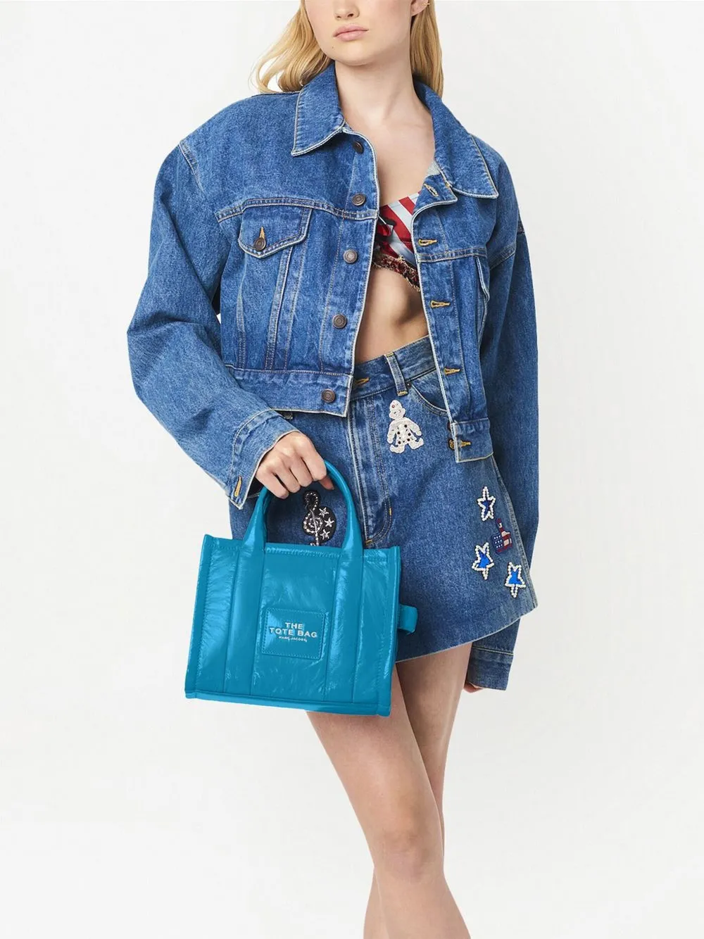 Affordable Marc Jacobs The Shiny Crinkle Small Tote bag Women
