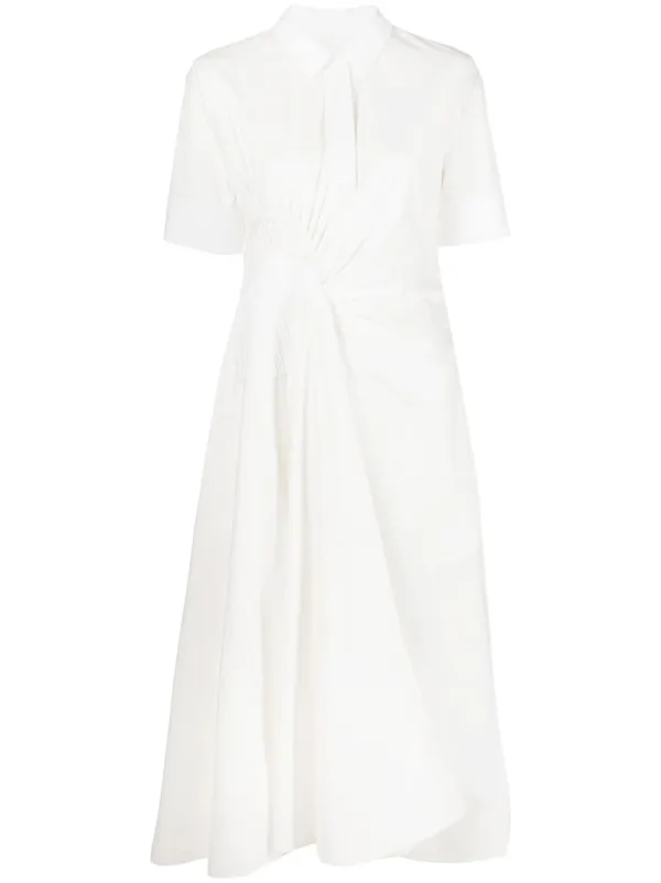 JIL SANDER シャツドレス Jil Sander Aライン シャツドレス | ホワイト | FARFETCH JP