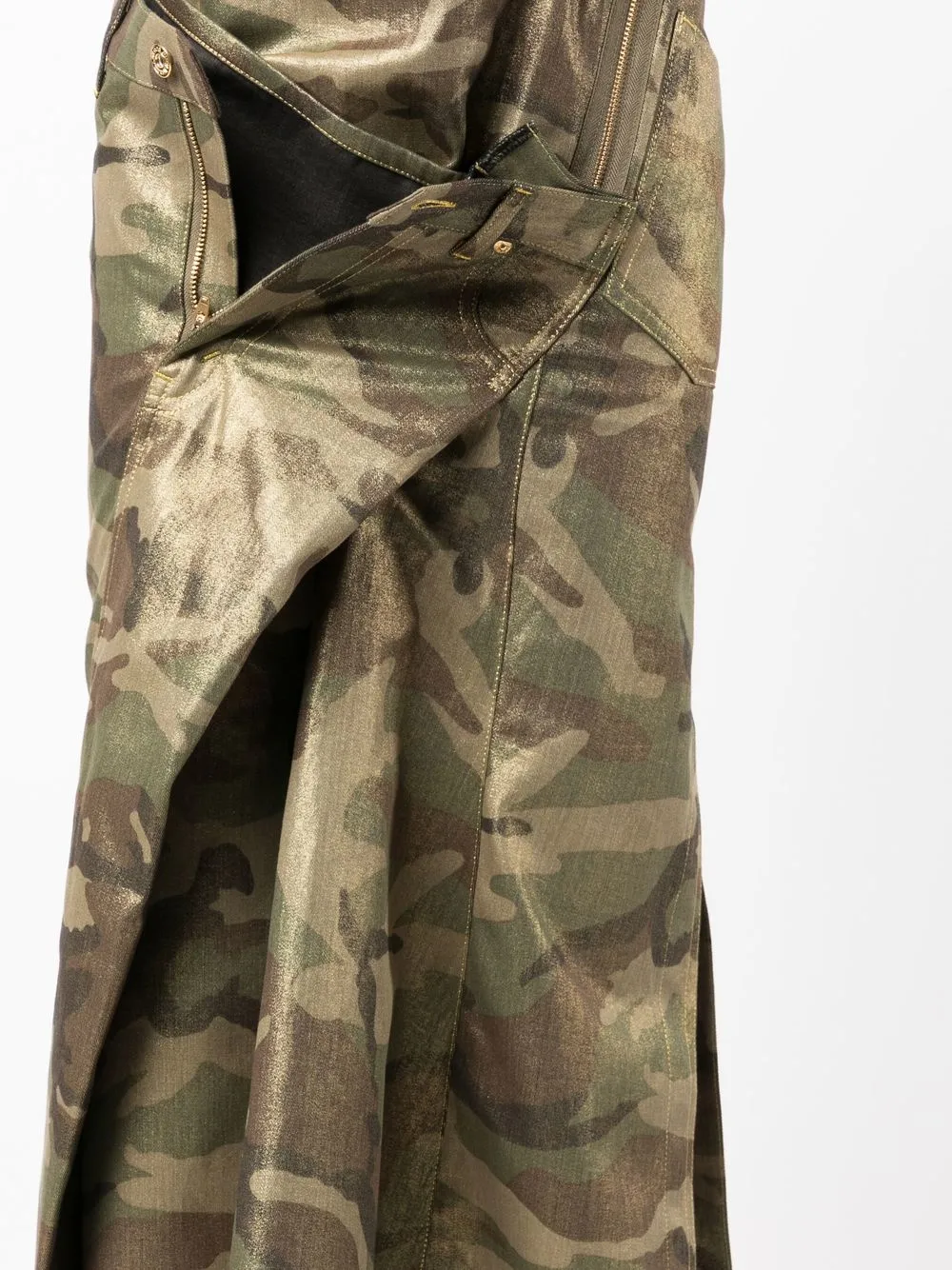 Asymmetrical camo skirt Clearance