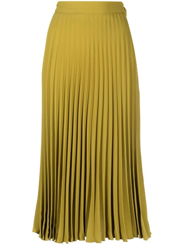 Gold pleated skirt outlet 99