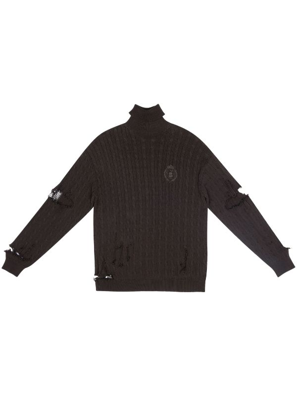 Balenciaga cable discount knit sweater