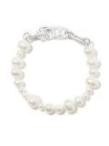 M.Cohen pearl chain-link bracelet - Silver
