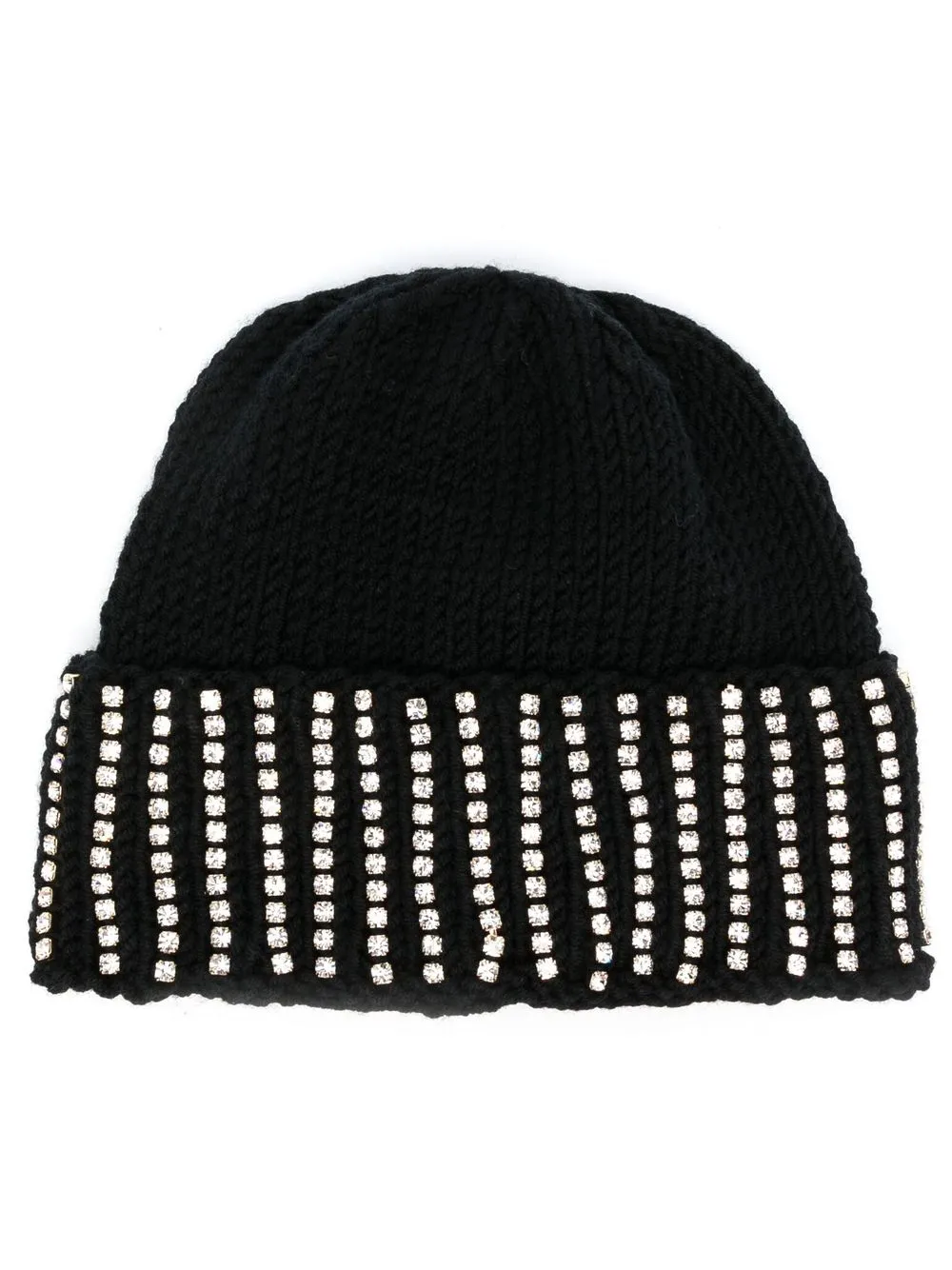 

Rosantica gorro tejido con detalles de cristal - Negro