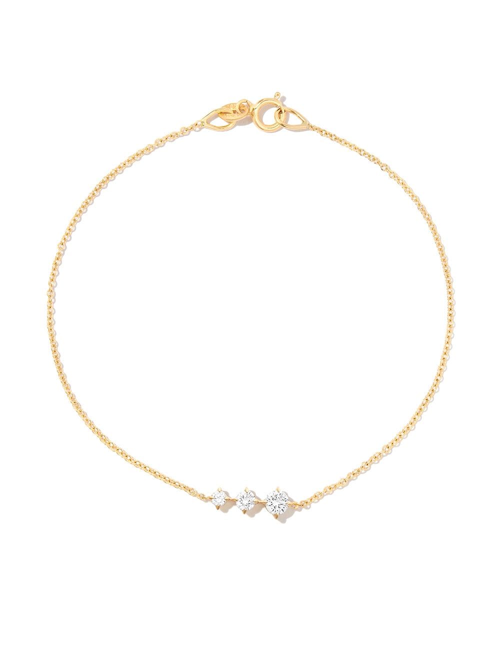 Lizzie Mandler Fine Jewelry 14kt Yellow Old Éclat Floating Diamond Bracelet In Gold