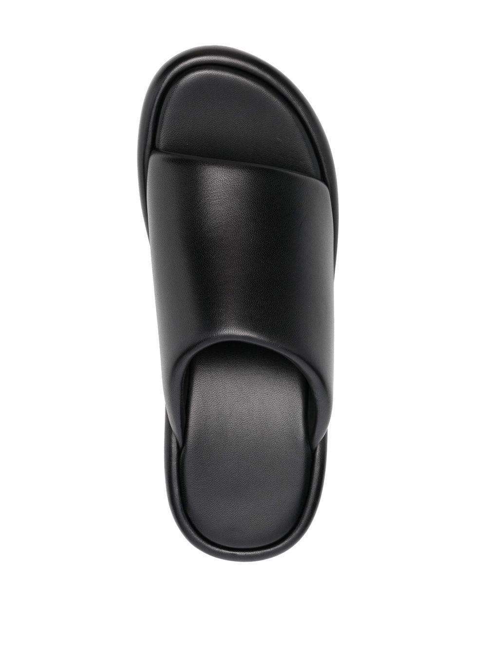 Shop Balenciaga Logo-print Wedge Sandals In Schwarz