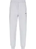 Helmut Lang logo-print tapered track pants - Grey