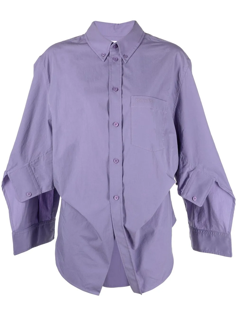 

Balenciaga camisa con diseño retorcido - Morado