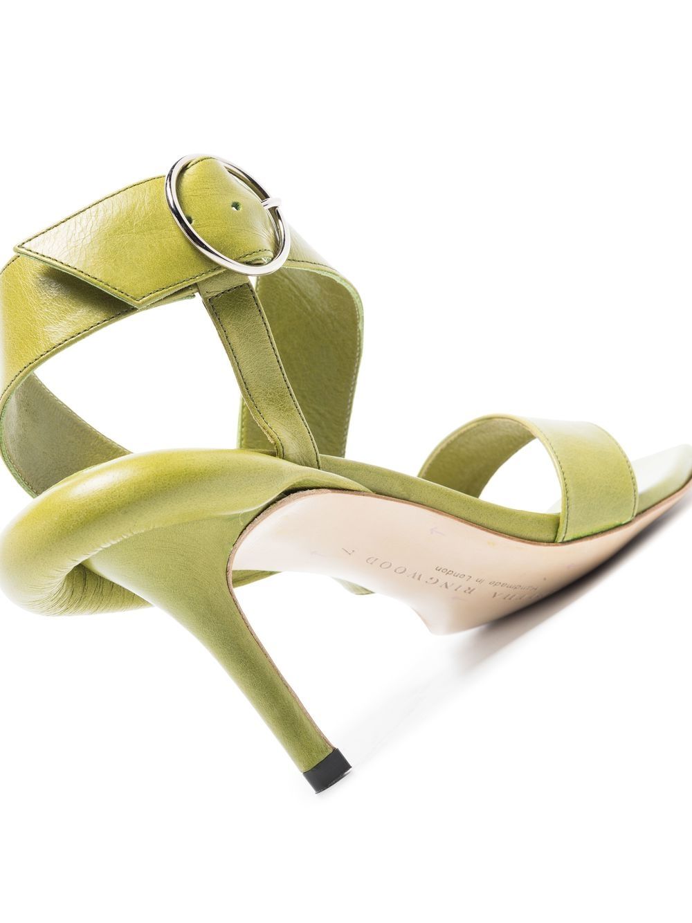 Image 2 of TABITHA RINGWOOD 100mm ankle-strap leather sandals