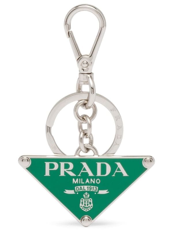 Prada triangle-logo AirTag Holder - Farfetch