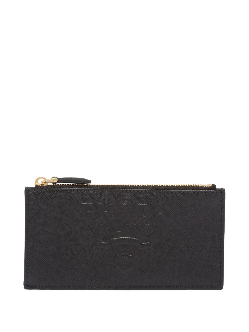 

Prada embossed-logo cardholder - Black