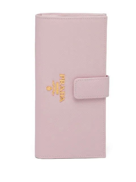 Prada logo-lettering Saffiano wallet