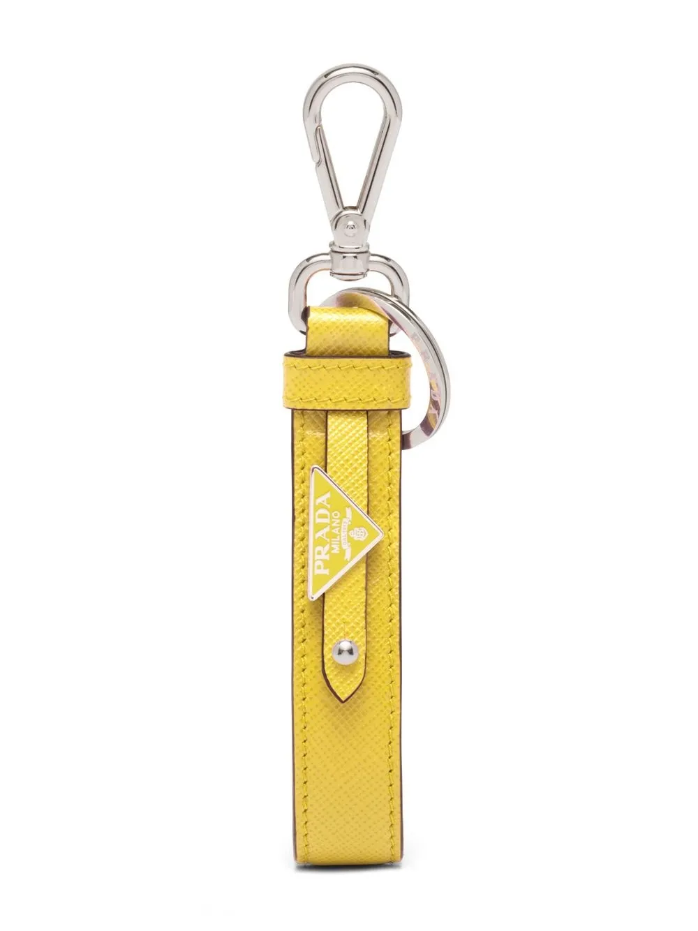 

Prada llavero con logo triangular - Amarillo