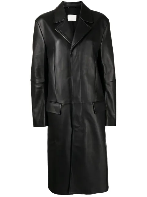 Dion Lee Longline leather trench coat 