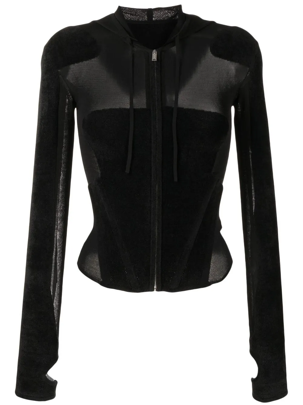 

Dion Lee hoodie Chenille Intarsia - Negro