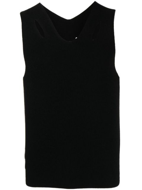 Dion Lee ribbed-knit cut-out vest