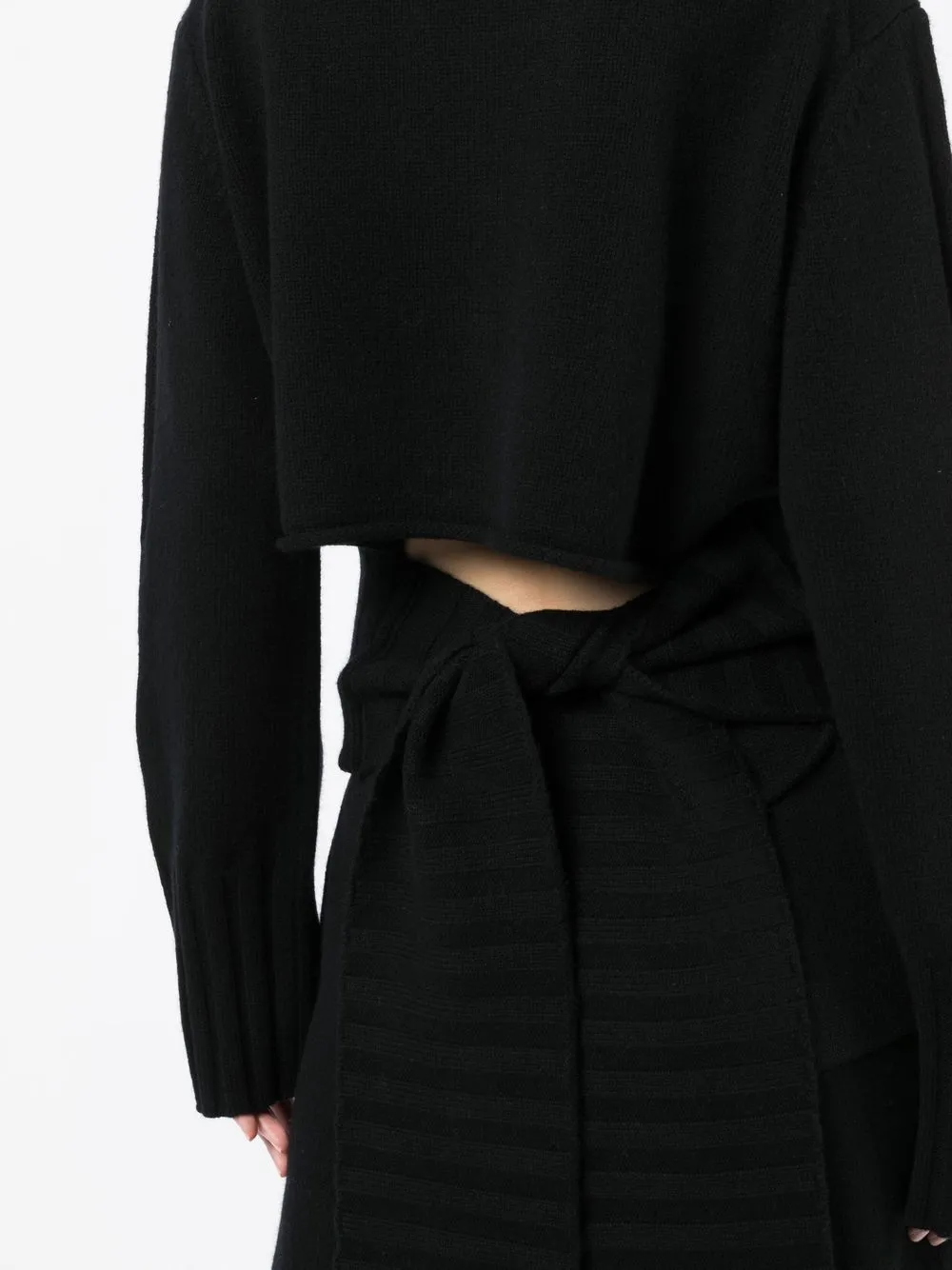 Distressed-Finish Knitted Jumper