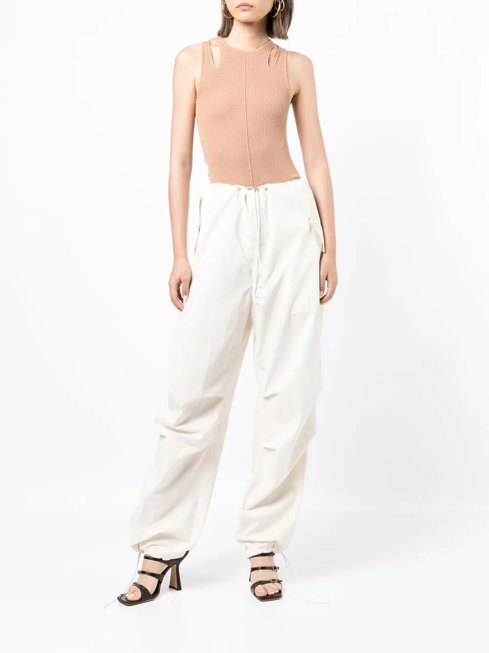 Dion Lee Broek met trekkoord - Wit