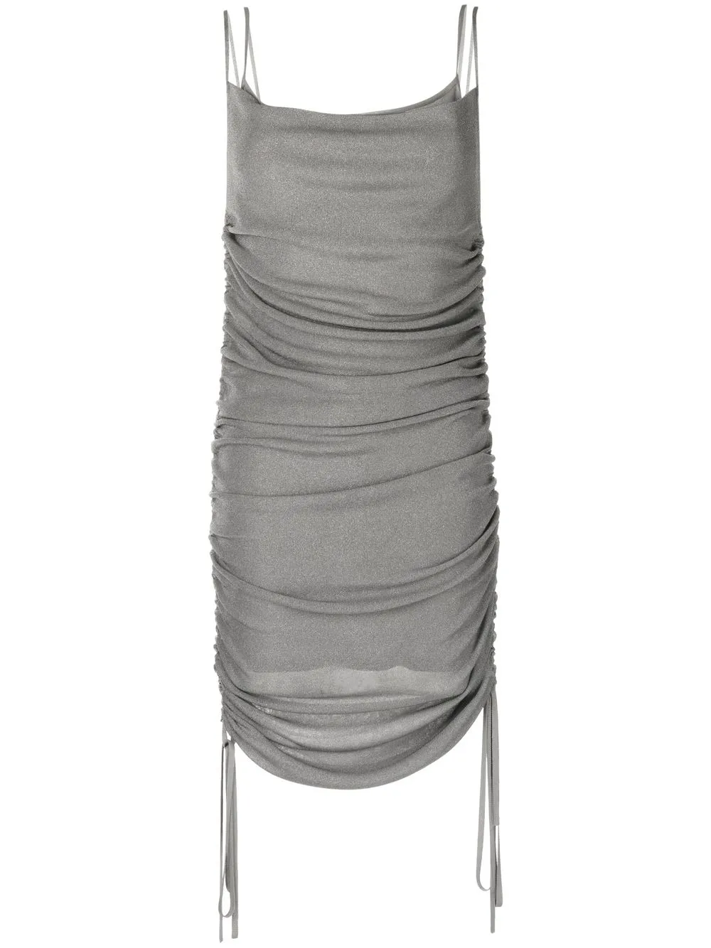 

Dion Lee semi-sheer draped minidress - Grey