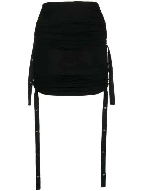 Dion Lee Doric ruched midi skirt
