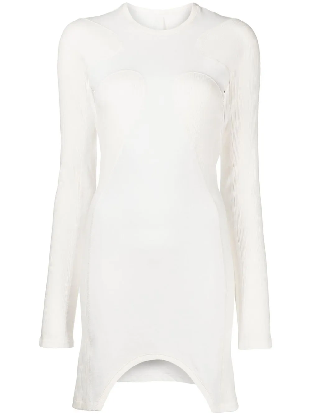 

Dion Lee ribbed mini shift dress - White