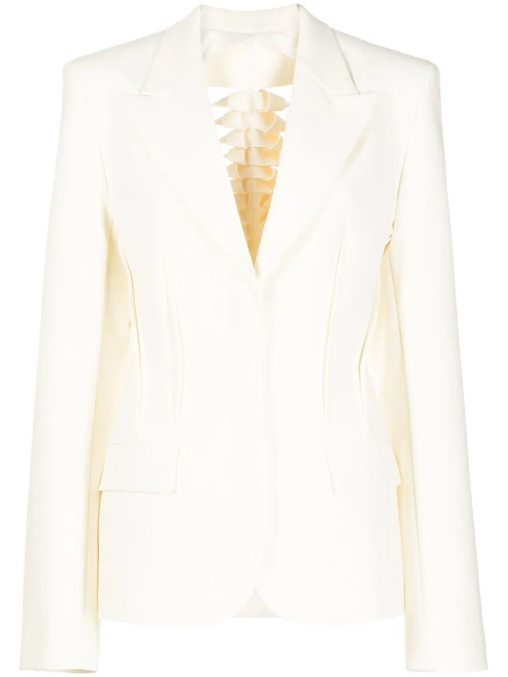 

Dion Lee cut-out single-breasted blazer - White