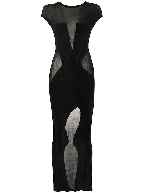 Dion Lee chenille intarsia-knit maxi dress