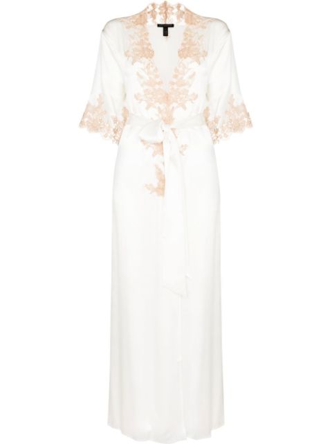 Kiki de Montparnasse Orchid lace long robe