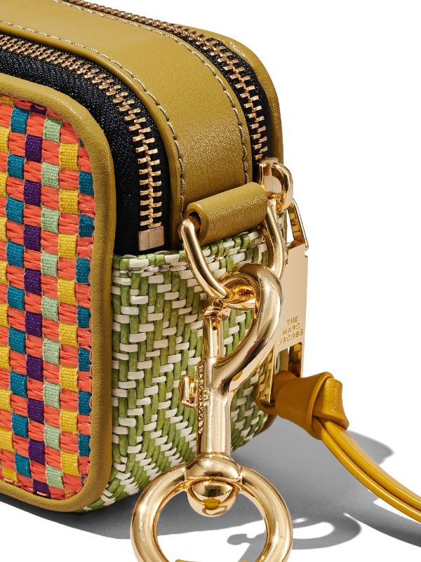 Marc Jacobs - MARC JACOBS Logo Strap Snapshot Metallic Camera Bag on  Designer Wardrobe