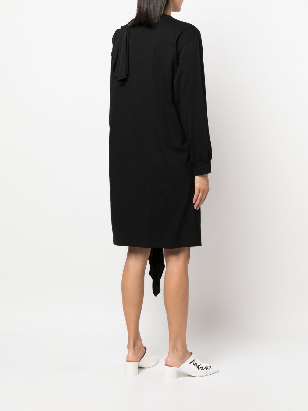 MM6 Maison Margiela long-sleeve draped jumper dress Women