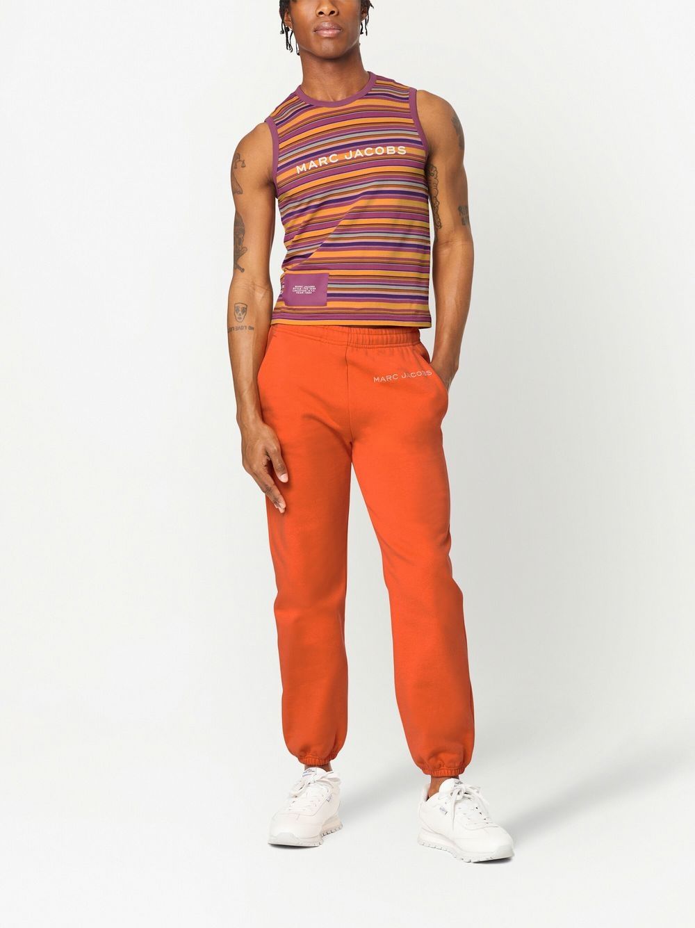 Marc Jacobs Gestreepte tanktop - Oranje