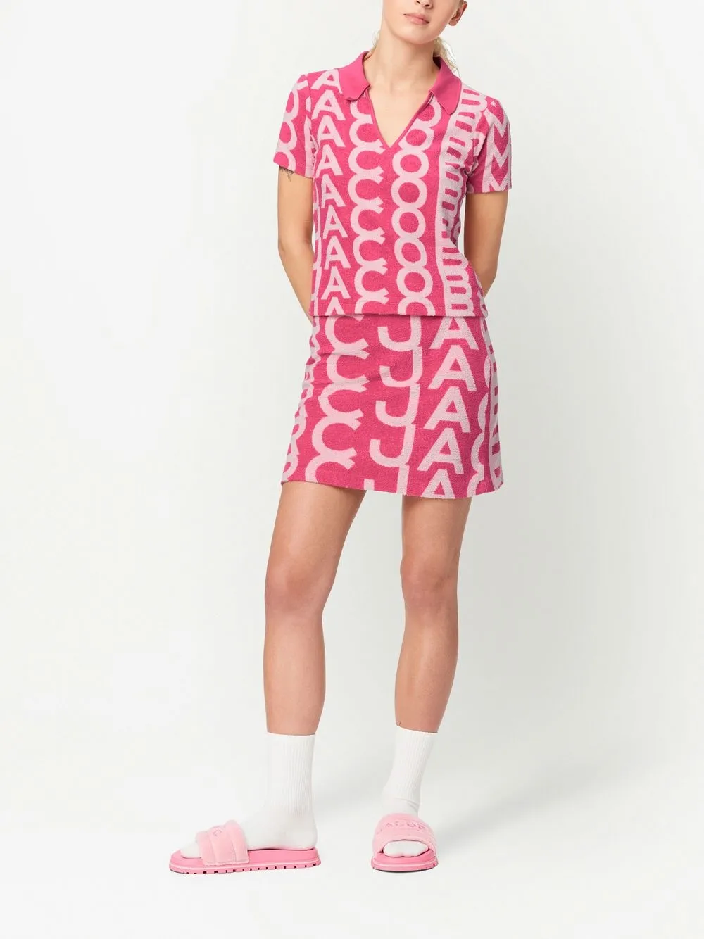  Marc Jacobs The Monogram Terry Miniskirt - Pink 