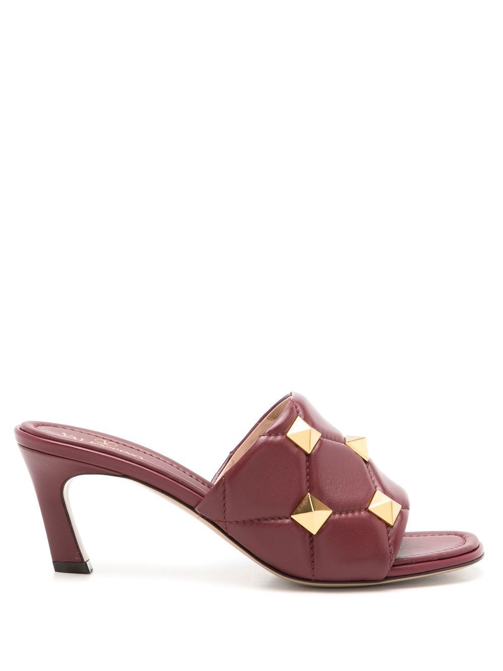 Valentino Garavani Roman Stud 65mm leather mules Red